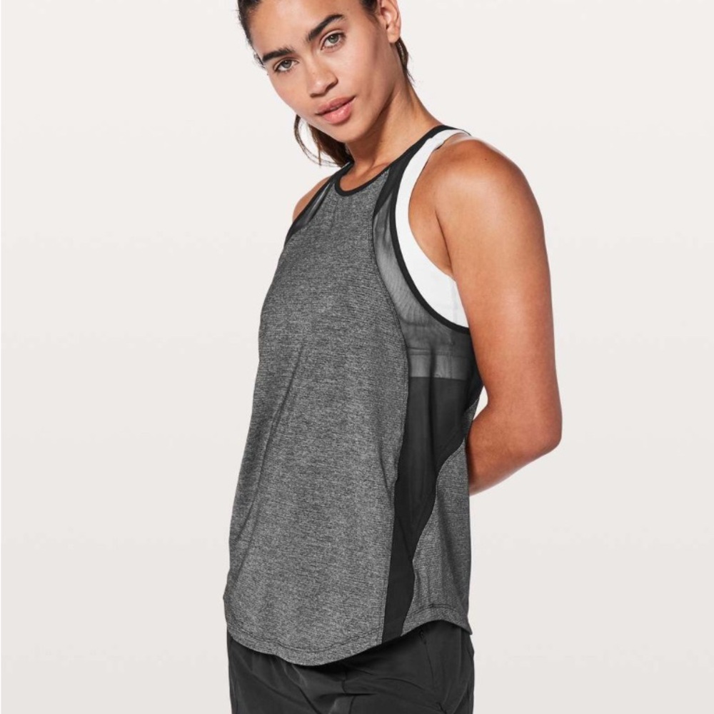 Lululemon Run Off-Route Tank
Heathered Black / Black